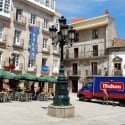 A square in Vigo's old town